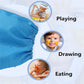 Baby Bibs Long Sleeved Waterproof Sleeved Bib 6-36 Months Set of 5 Color