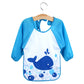 Baby Bibs Long Sleeved Waterproof Sleeved Bib 6-36 Months Set of 5 Color